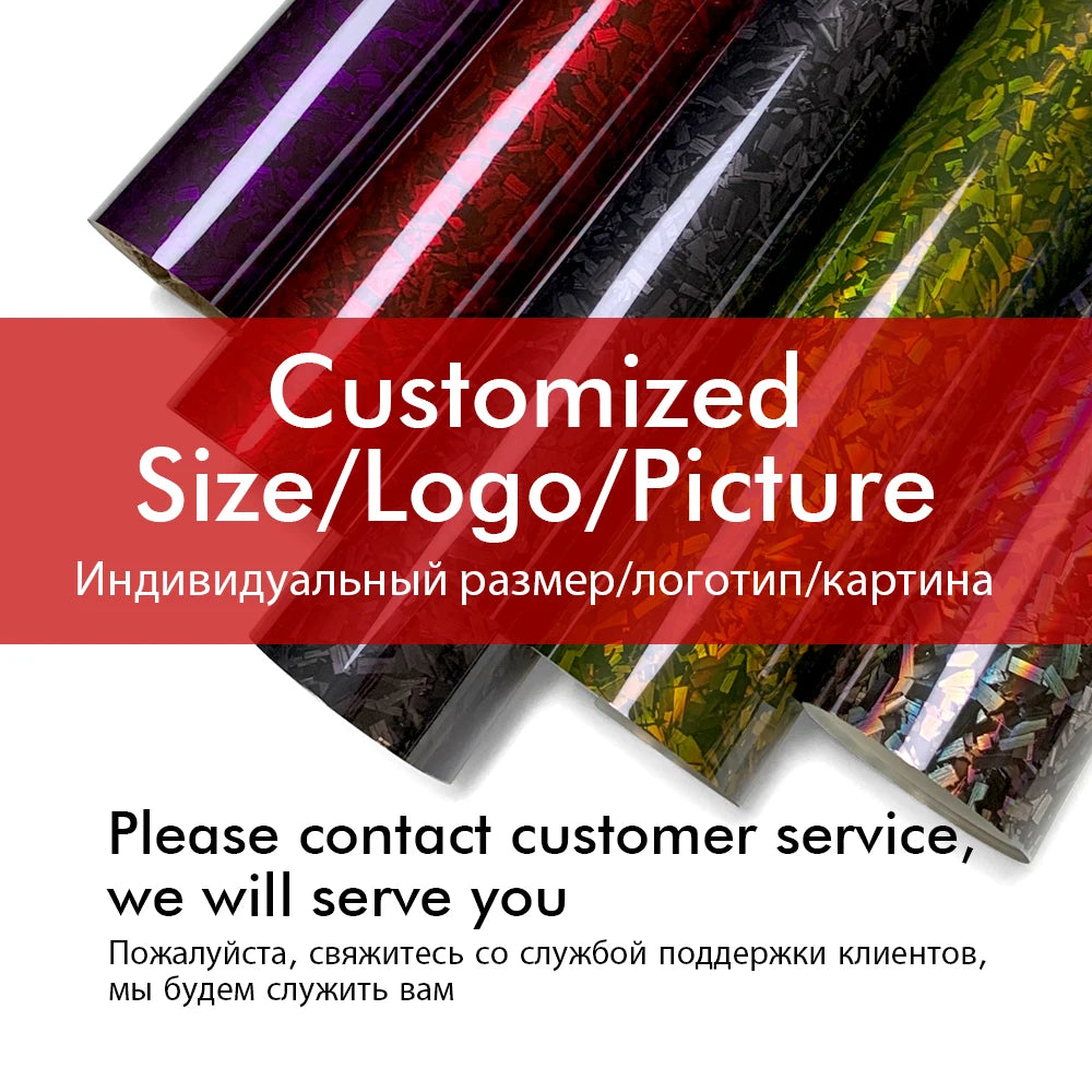 Carbon Fiber Film Glossy Black Car Body Film Forged Carbon Fiber Vinyl Wrap Film Self Adhesive Decal Sticker for Car Accessories