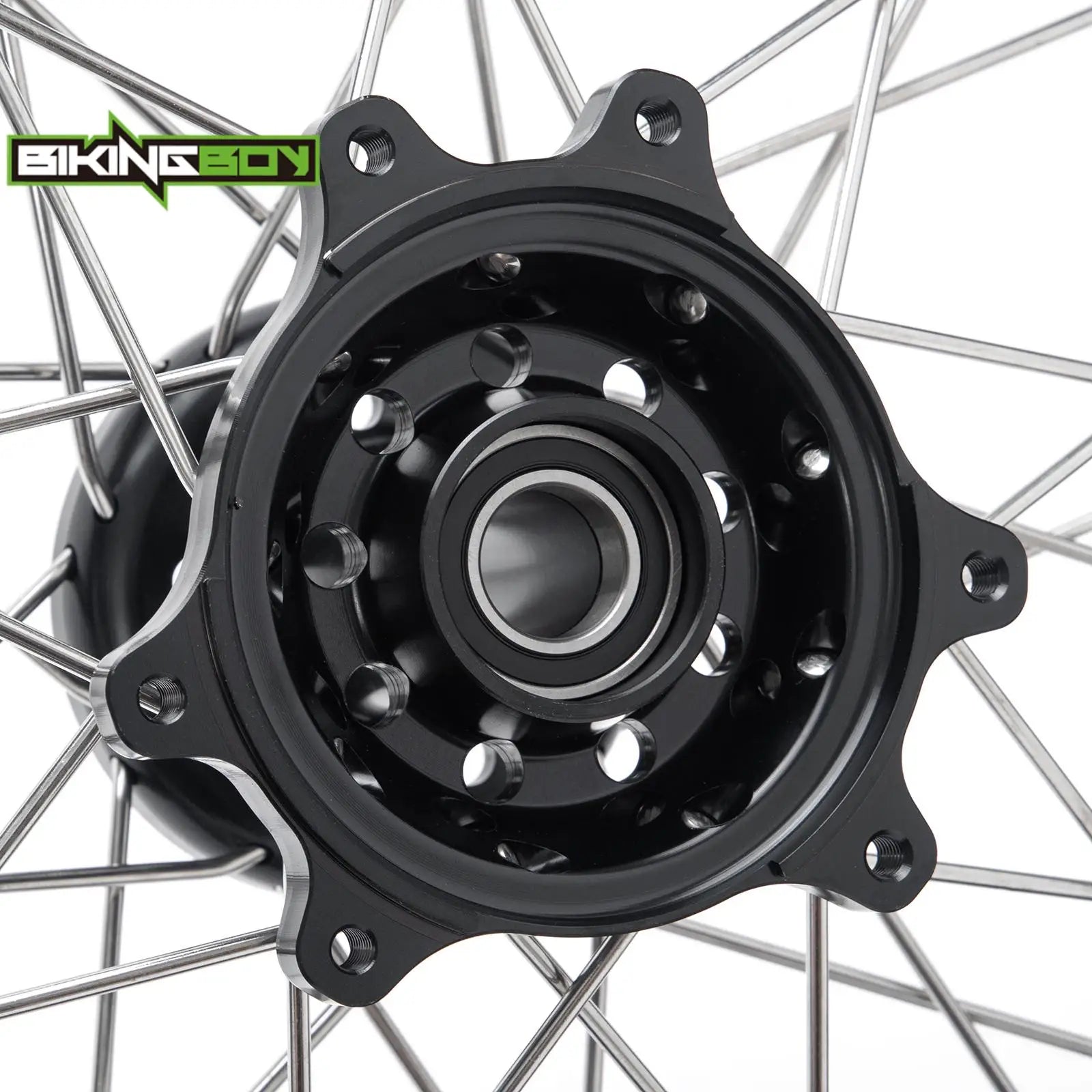 BIKINGBOY Supermoto Front 17" 3.5" Rear 17" 4.25" Wheel Rim Hub For Surron Ultra Bee Sur-ron UB Electric Dirt Spoke Complete Set