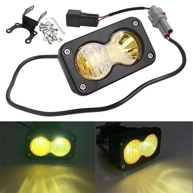 For Sur Ron Sur-Ron SurRon Segway Talaria Plug N Play Waterproof for 20W Headlight Switch White Spot Flood Led Pod Combo Kit Set