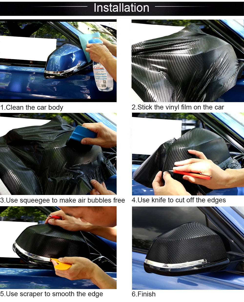 152*30/40/50cm 50*200cm Chrome Glossy Mirror Vinyl Wrap Film For Auto Laptop Computer Motorcycle Bicycle Cover Car Accessories