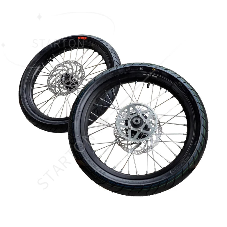 17" Supermoto Wheel Set