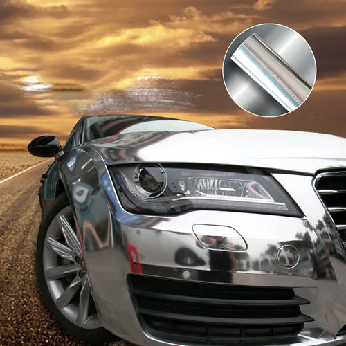 152*30/40/50cm 50*200cm Chrome Glossy Mirror Vinyl Wrap Film For Auto Laptop Computer Motorcycle Bicycle Cover Car Accessories