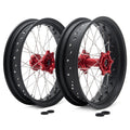 BIKINGBOY Supermoto Front 17" 3.5" Rear 17" 4.25" Wheel Rim Hub For Surron Ultra Bee Sur-ron UB Electric Dirt Spoke Complete Set