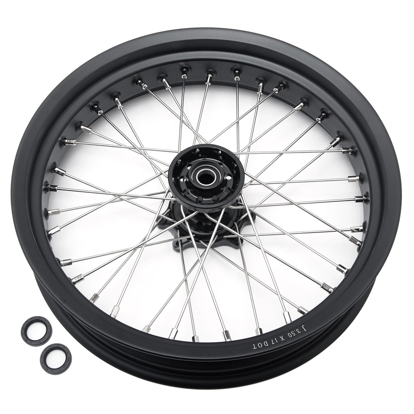 BIKINGBOY Supermoto Front 17" 3.5" Rear 17" 4.25" Wheel Rim Hub For Surron Ultra Bee Sur-ron UB Electric Dirt Spoke Complete Set