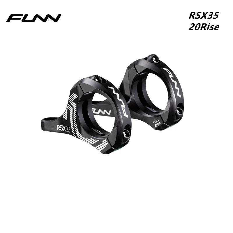 FUNN RSX35 31.8mm Downhill Bicycle Stem Bar Clamp, Full CNC, Direct Mount, DH STEM, 31.8mm, 35mm, 20Rise,adjustment 45mm-50mm