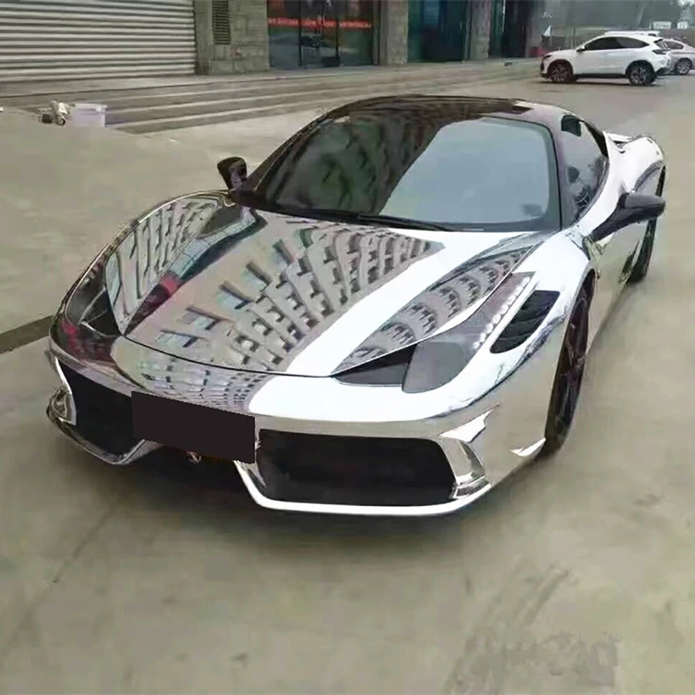 152*30/40/50cm 50*200cm Chrome Glossy Mirror Vinyl Wrap Film For Auto Laptop Computer Motorcycle Bicycle Cover Car Accessories
