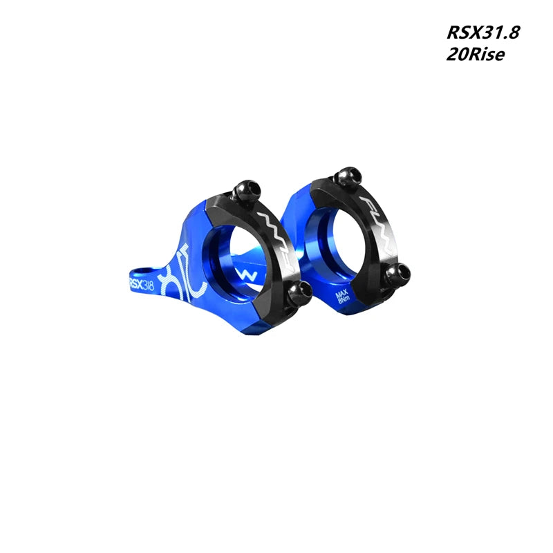 FUNN RSX35 31.8mm Downhill Bicycle Stem Bar Clamp, Full CNC, Direct Mount, DH STEM, 31.8mm, 35mm, 20Rise,adjustment 45mm-50mm