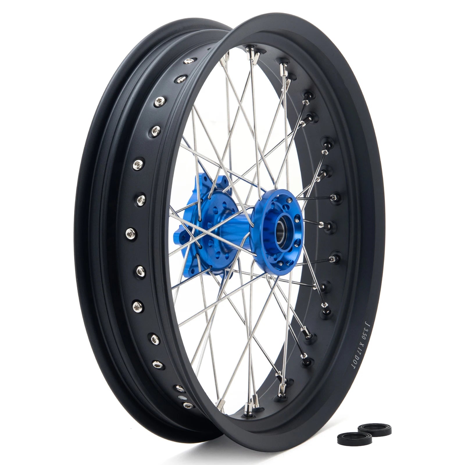 BIKINGBOY Supermoto Front 17" 3.5" Rear 17" 4.25" Wheel Rim Hub For Surron Ultra Bee Sur-ron UB Electric Dirt Spoke Complete Set