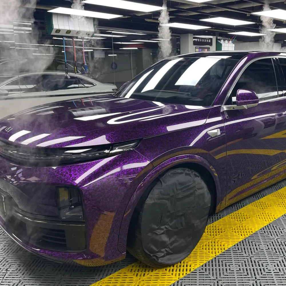Carbon Fiber Film Glossy Black Car Body Film Forged Carbon Fiber Vinyl Wrap Film Self Adhesive Decal Sticker for Car Accessories