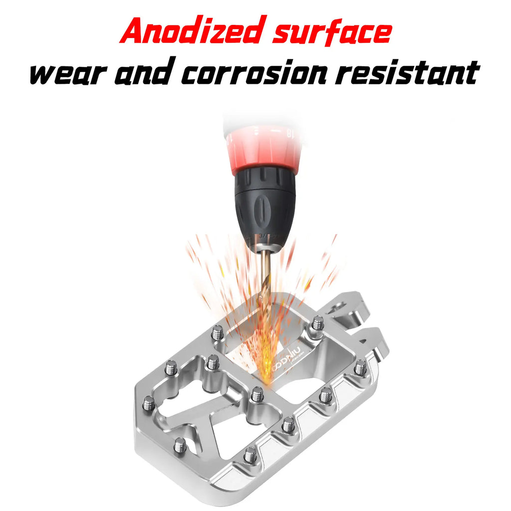Silver Pegs for Surron Pegs Light Bee X/S Segway X160 X260 Modified Pedals Foot Pegs for SurRon Accessories E-Bikes Motorcycle