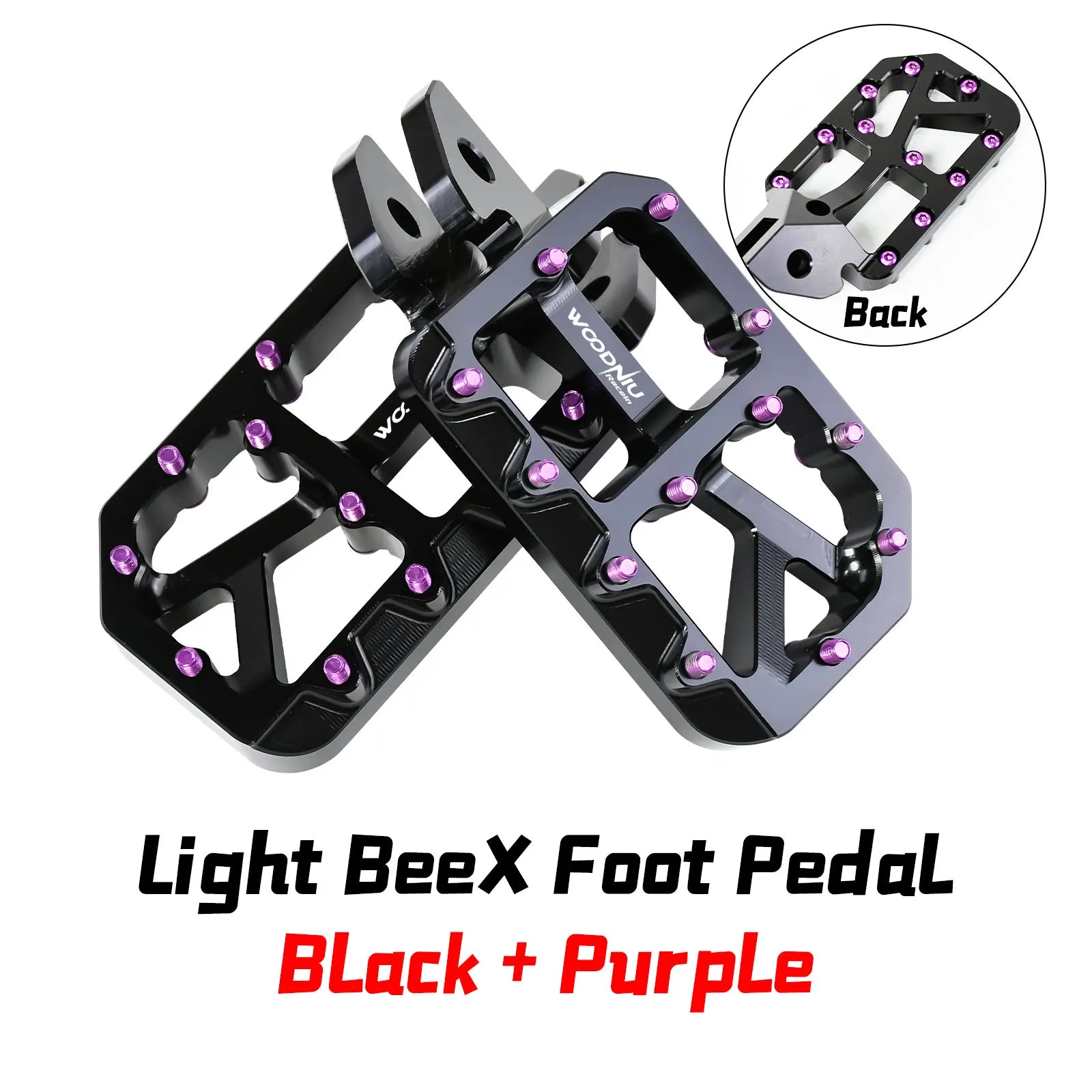 Silver Pegs for Surron Pegs Light Bee X/S Segway X160 X260 Modified Pedals Foot Pegs for SurRon Accessories E-Bikes Motorcycle