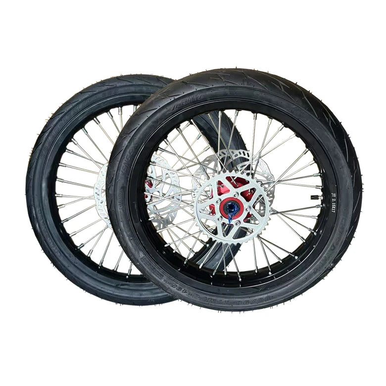 17" Supermoto Wheel Set