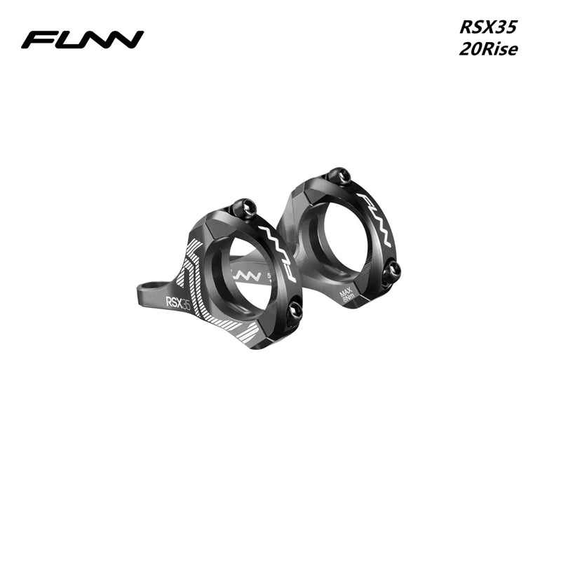 FUNN RSX35 31.8mm Downhill Bicycle Stem Bar Clamp, Full CNC, Direct Mount, DH STEM, 31.8mm, 35mm, 20Rise,adjustment 45mm-50mm
