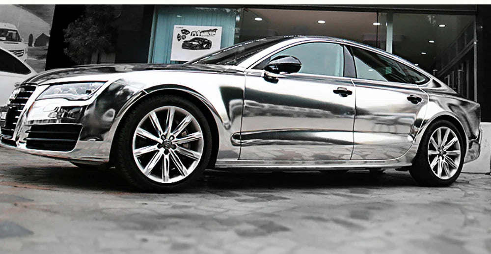 152*30/40/50cm 50*200cm Chrome Glossy Mirror Vinyl Wrap Film For Auto Laptop Computer Motorcycle Bicycle Cover Car Accessories