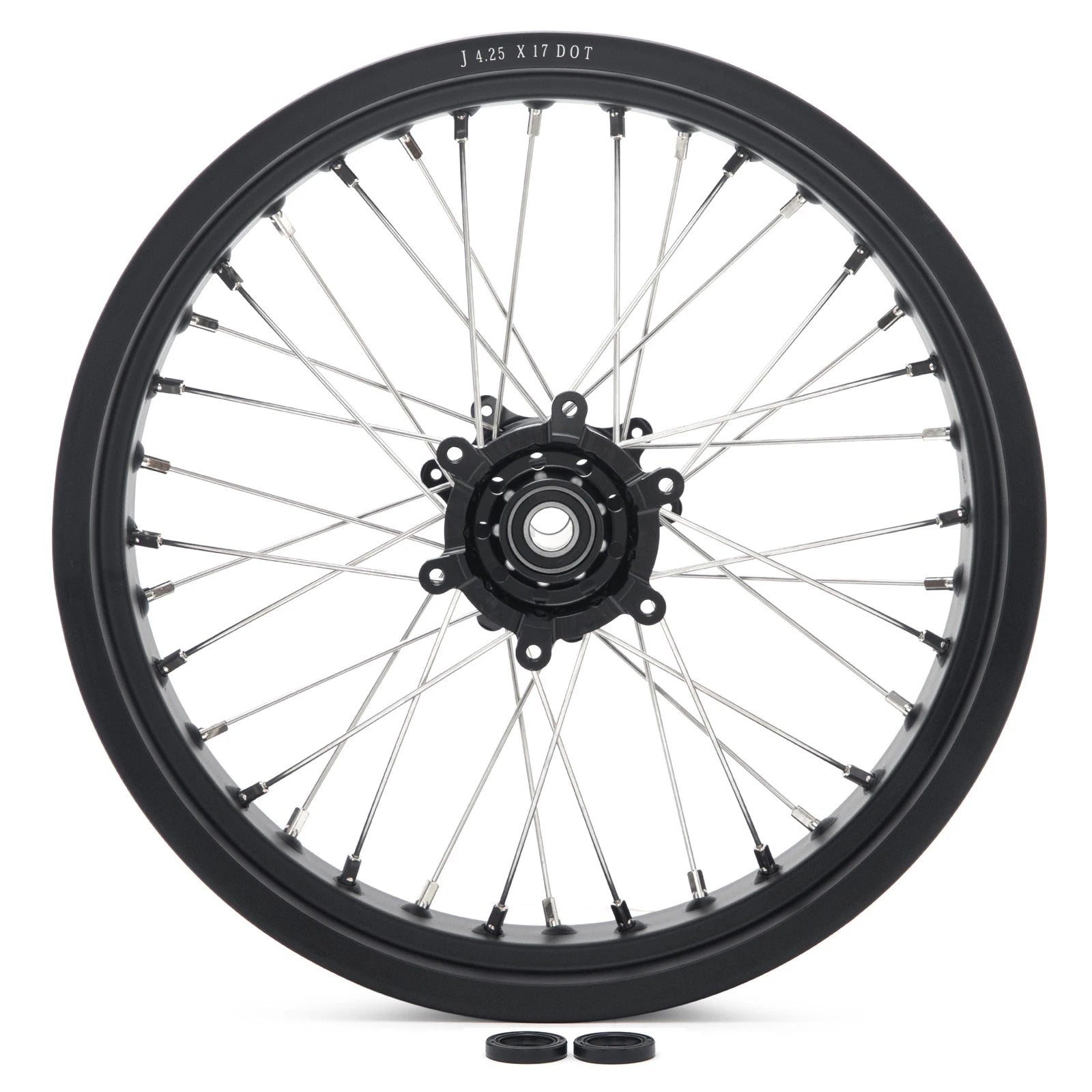 BIKINGBOY Supermoto Front 17" 3.5" Rear 17" 4.25" Wheel Rim Hub For Surron Ultra Bee Sur-ron UB Electric Dirt Spoke Complete Set