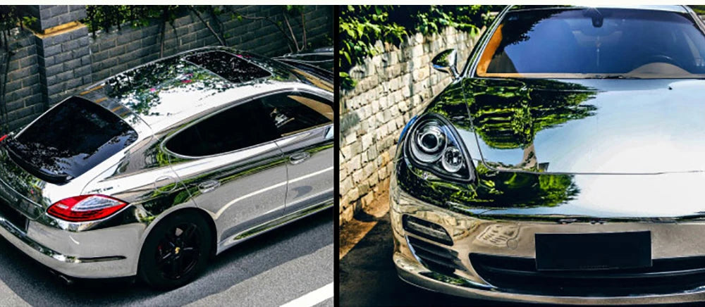 152*30/40/50cm 50*200cm Chrome Glossy Mirror Vinyl Wrap Film For Auto Laptop Computer Motorcycle Bicycle Cover Car Accessories