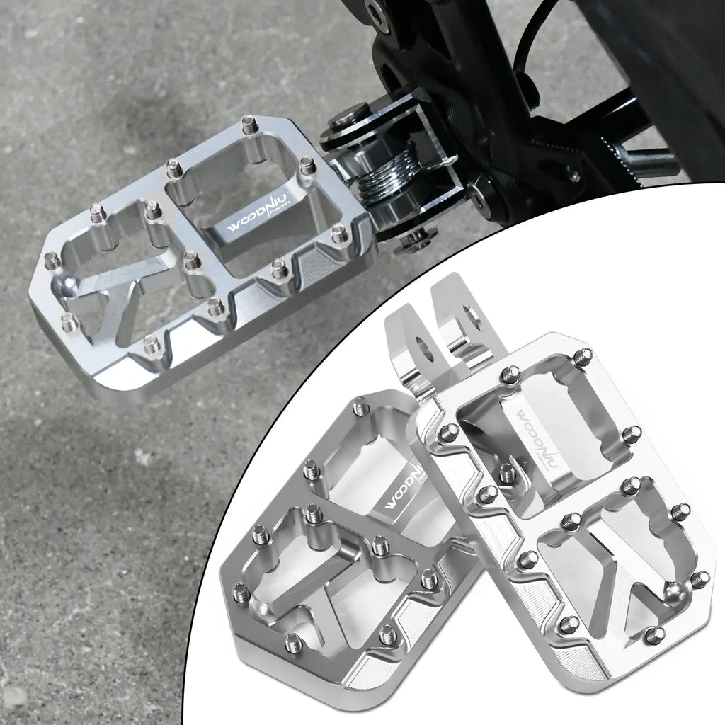 Silver Pegs for Surron Pegs Light Bee X/S Segway X160 X260 Modified Pedals Foot Pegs for SurRon Accessories E-Bikes Motorcycle
