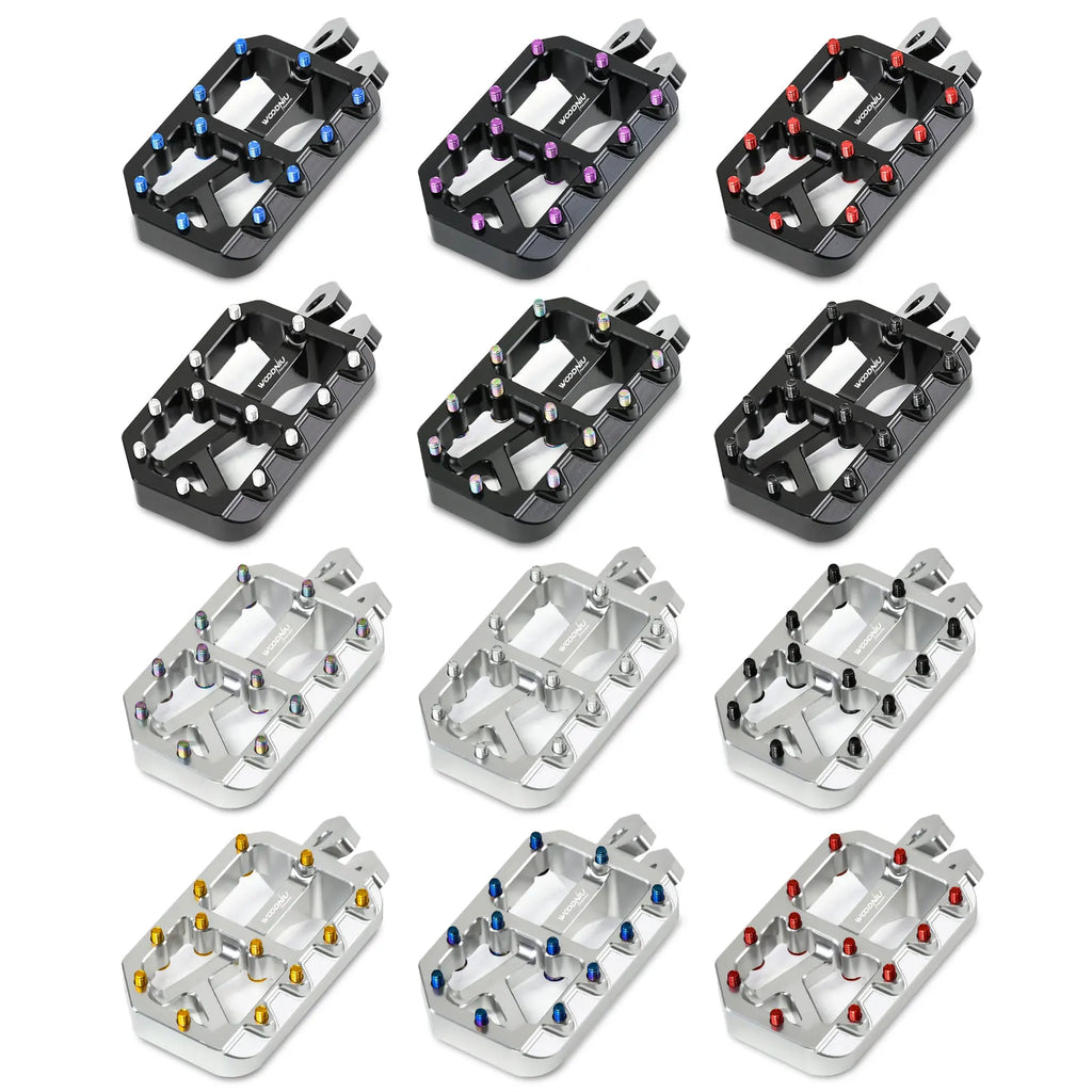 Silver Pegs for Surron Pegs Light Bee X/S Segway X160 X260 Modified Pedals Foot Pegs for SurRon Accessories E-Bikes Motorcycle