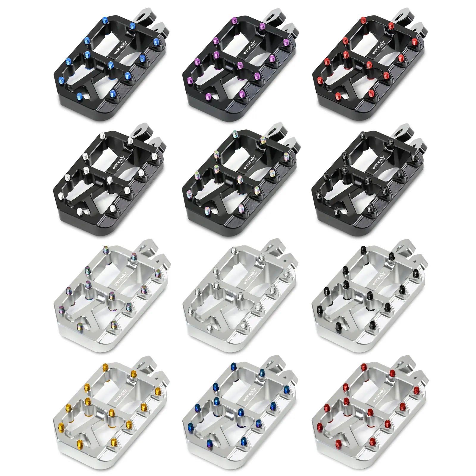 Silver Pegs for Surron Pegs Light Bee X/S Segway X160 X260 Modified Pedals Foot Pegs for SurRon Accessories E-Bikes Motorcycle