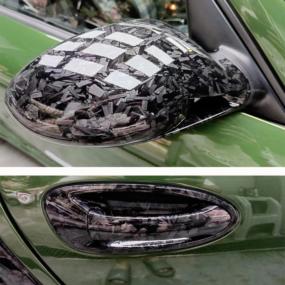 Carbon Fiber Film Glossy Black Car Body Film Forged Carbon Fiber Vinyl Wrap Film Self Adhesive Decal Sticker for Car Accessories