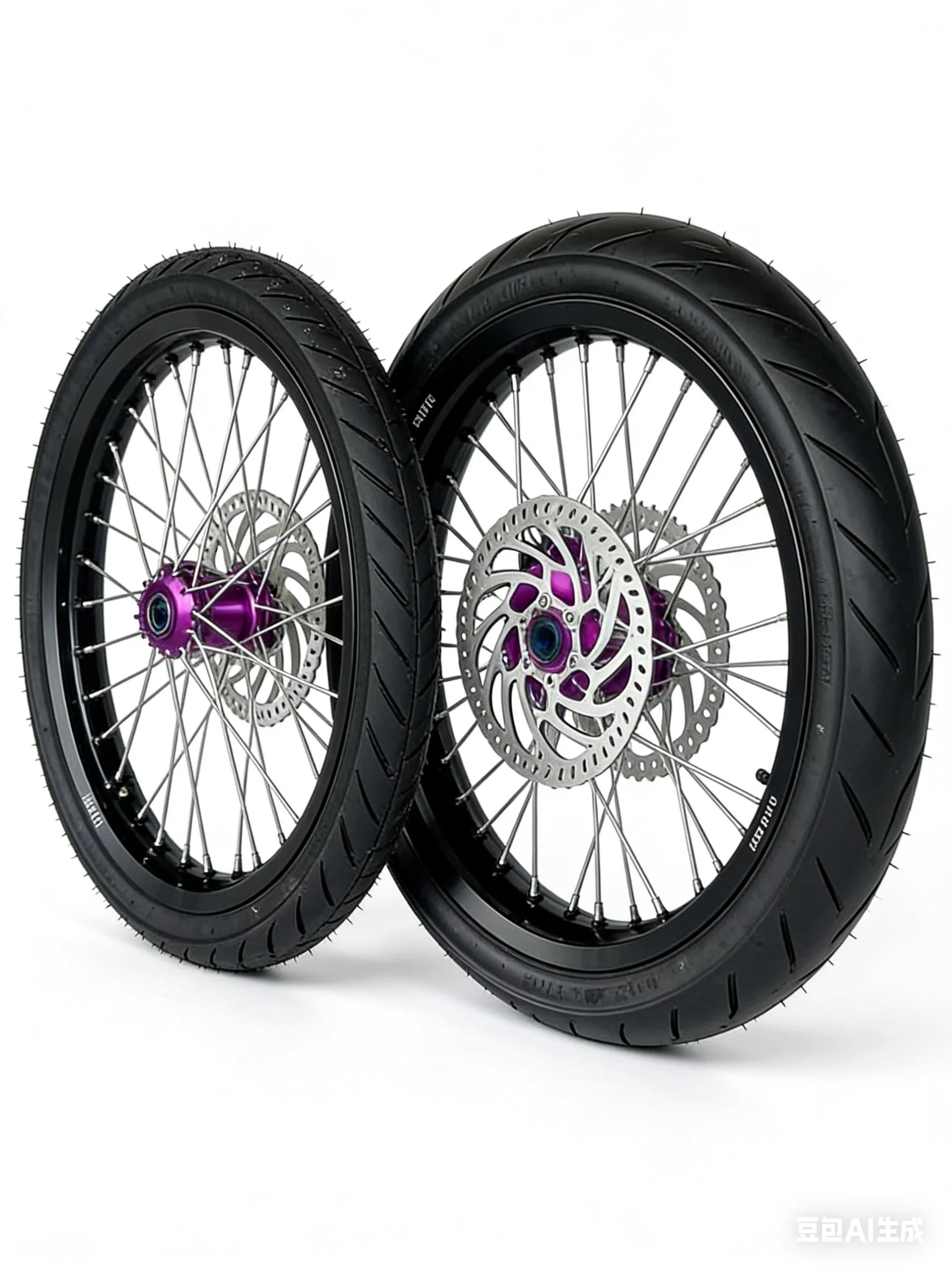 17" Supermoto Wheel Set