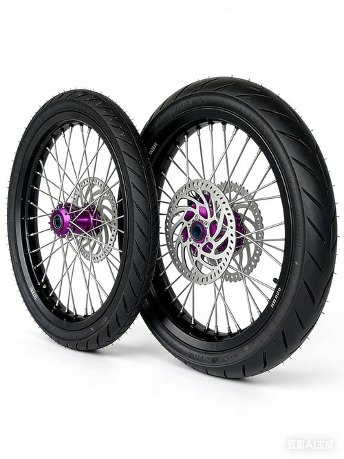 17" Supermoto Wheel Set