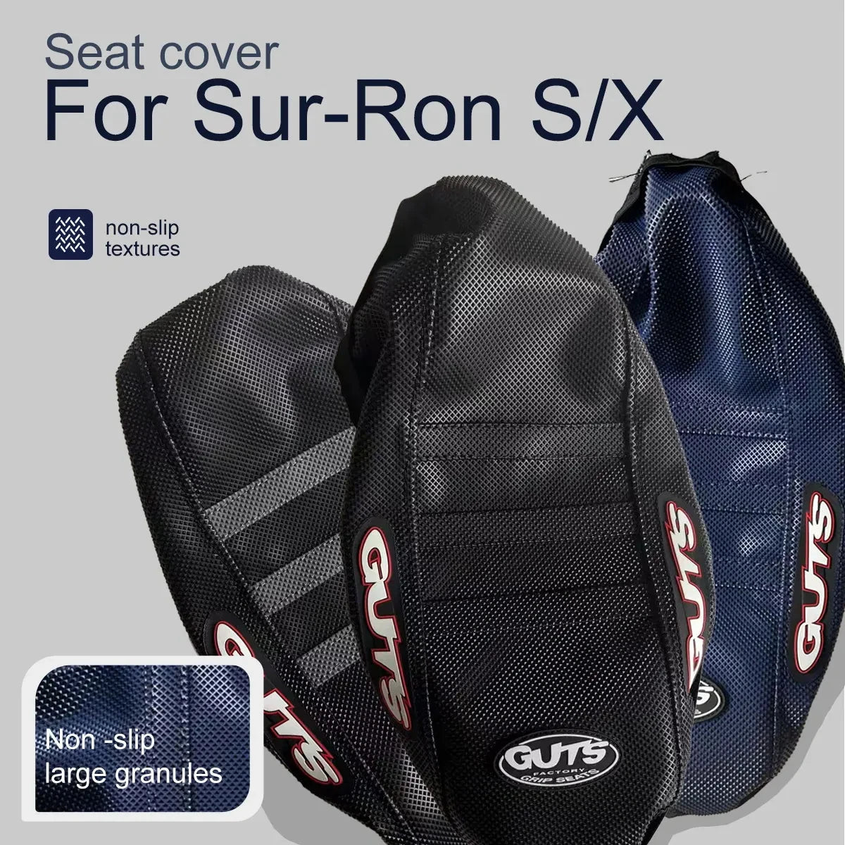 Motorcycle Pro Ribbed Rubber Gripper Soft Seat Cover For Surron Sur-Ron Lightbee Light Bee X S Off-Road Electric Vehicle E-Bike