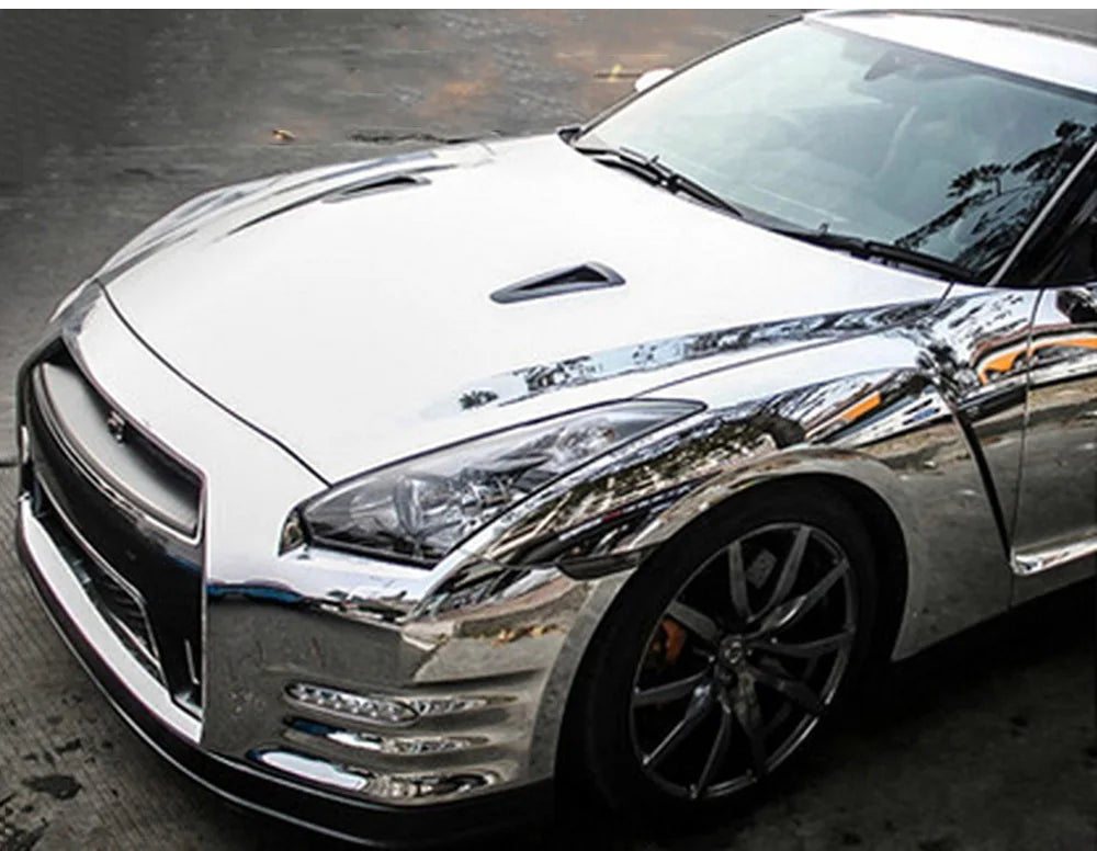152*30/40/50cm 50*200cm Chrome Glossy Mirror Vinyl Wrap Film For Auto Laptop Computer Motorcycle Bicycle Cover Car Accessories