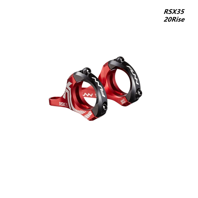 FUNN RSX35 31.8mm Downhill Bicycle Stem Bar Clamp, Full CNC, Direct Mount, DH STEM, 31.8mm, 35mm, 20Rise,adjustment 45mm-50mm