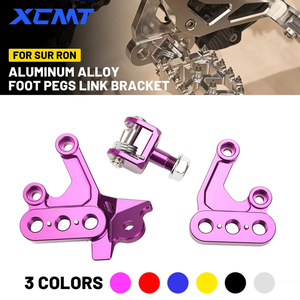 Electric Motorcycle CNC Foot Pegs Fixing Bracket Rests Pedal Mount Support Bracket For Surron Light Bee X S For Segway X160 X260