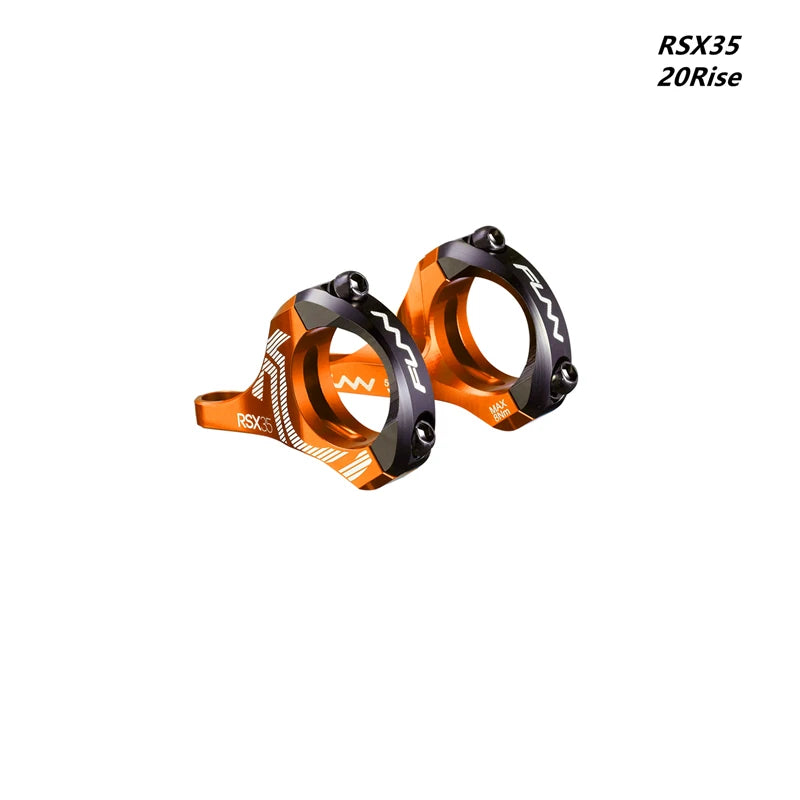 FUNN RSX35 31.8mm Downhill Bicycle Stem Bar Clamp, Full CNC, Direct Mount, DH STEM, 31.8mm, 35mm, 20Rise,adjustment 45mm-50mm