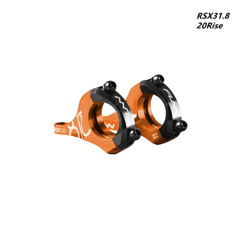 FUNN RSX35 31.8mm Downhill Bicycle Stem Bar Clamp, Full CNC, Direct Mount, DH STEM, 31.8mm, 35mm, 20Rise,adjustment 45mm-50mm