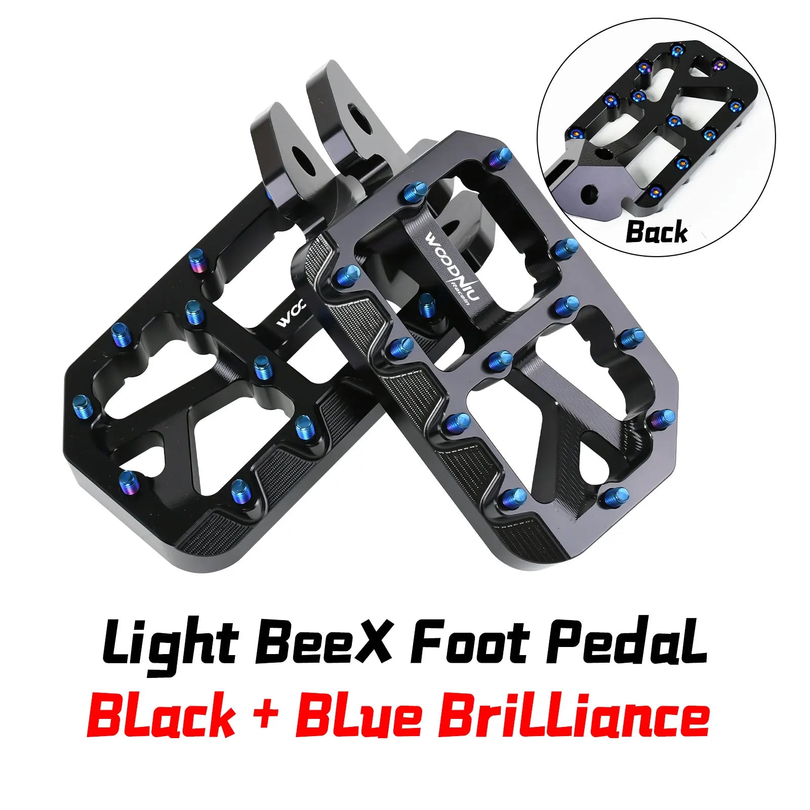 Silver Pegs for Surron Pegs Light Bee X/S Segway X160 X260 Modified Pedals Foot Pegs for SurRon Accessories E-Bikes Motorcycle